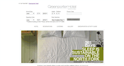 Desktop Screenshot of greenporterhotel.com
