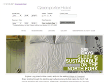 Tablet Screenshot of greenporterhotel.com